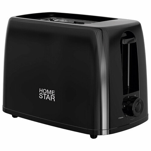 Тостер HomeStar HS-1015, цвет: черный, 650 Вт HOMESTAR