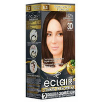 Крем-краска для волос eCLaIR 3D, тон 6.3 Золотистый грильяж, 135 мл ECLAIR
