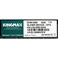 Оперативная память Kingmax DDR4 - 32GB, 3200 МГц, DIMM, CL22 (km-ld4-3200-32gs)