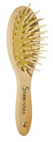 Ригла щетка для волос дерево малая с дерявянными зубчиками Ningbo Piaoyi Hair Brush Co.,Ltd
