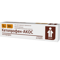 Кетопрофен-АКОС гель для наружн. прим. 5% 50г Синтез