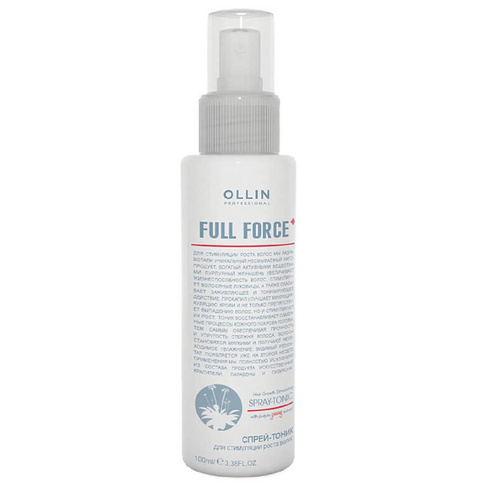 FULL FORCE Спрей-тоник для стимуляции роста волос с экстрактом женьшеня 100мл, OLLIN OLLIN Professional