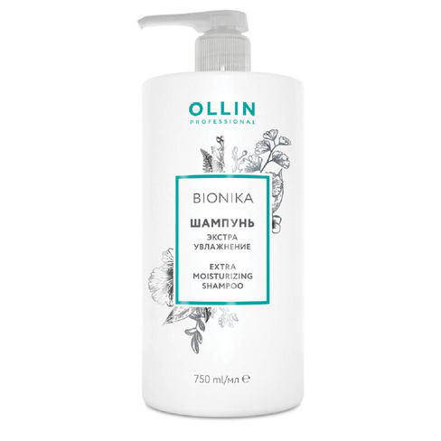 BIONIKA Шампунь для волос «Экстра увлажнение» 750мл, OLLIN OLLIN Professional