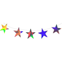 Гирлянда праздничная Патибум Звезды голография длина 200 см