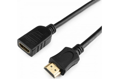 Шнур гн.HDMI - шт.HDMI v2.0 1,8м удлинитель кабеля HDMI, чёрный "Cablexpert