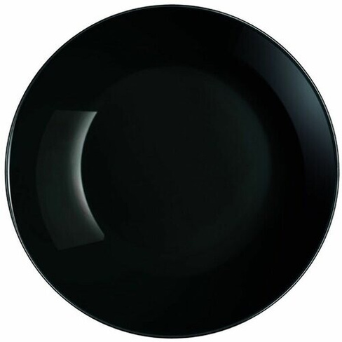 Супница / тарелка суповая Дивали черная Luminarc "Diwali" 20см. Набор 6шт.