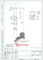 Закладные детали фундамента с квадратным фланцем